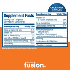 Bariatric Fusion capsules in hand showing easy-to-swallow serving