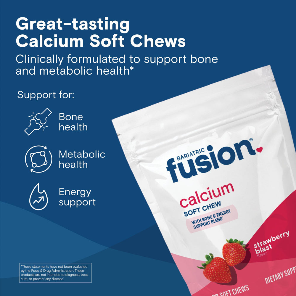 Bariatric Fusion close-up of chew texture showing soft chewability and easy swallowing benefit