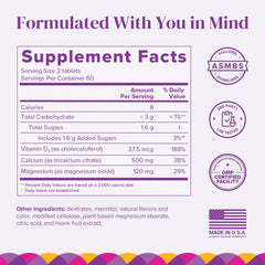 BariMelts smooth-dissolving tablet close-up highlighting small, gentle texture