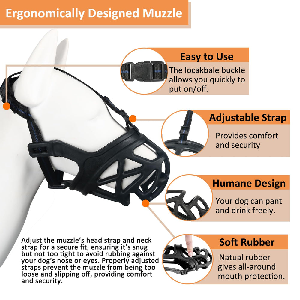 BARKLESS side profile on dog illustrating secure, ergonomic coverage