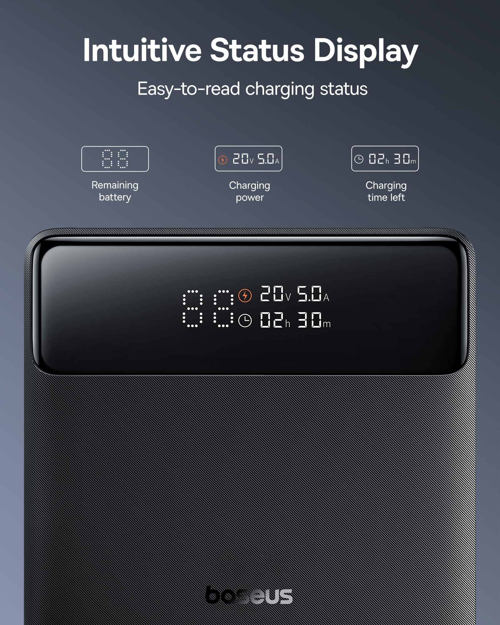 Baseus powering a MacBook in a café to show fast 100W charging convenience