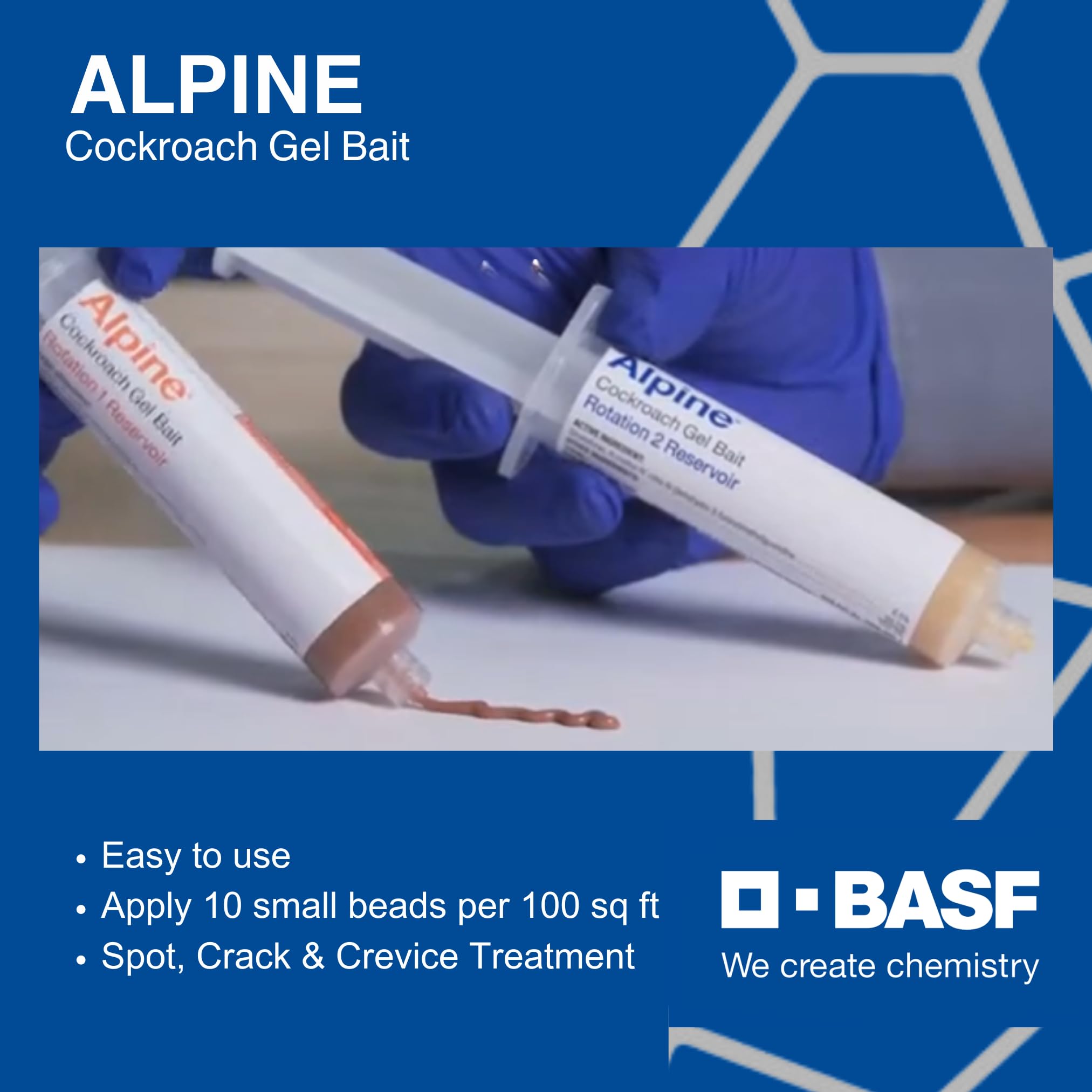 BASF Alpine Rotation 2 syringe applicator close-up for precise placement