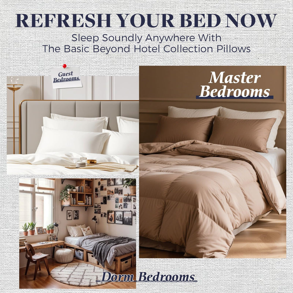 Basic Beyond pillow in dryer mid-cycle showing quick loft recovery and convenience