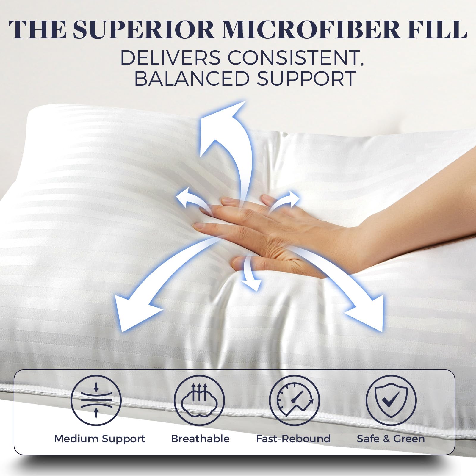 Basic Beyond vacuum-packed pillows in compact box showing easy shipping and fast expansion