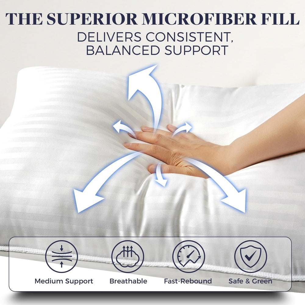 Basic Beyond vacuum-packed pillows in compact box showing easy shipping and fast expansion