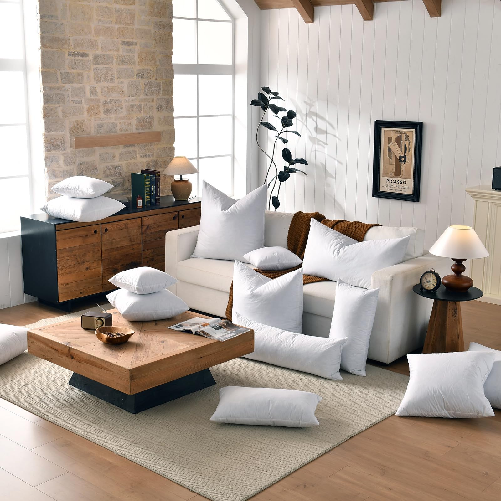 basic home side profile showing loft and edge support for structured pillow appearance