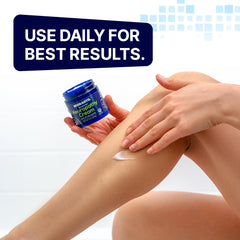 Basic Vigor Migrastil being applied to foot showing soothing comfort benefit