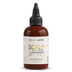 BASK & LATHER front bottle showing clean label and benefits