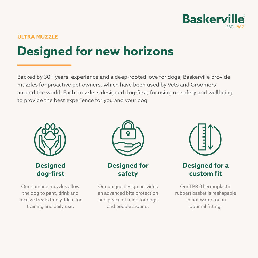 Baskerville Ultra packaging and label showing product information