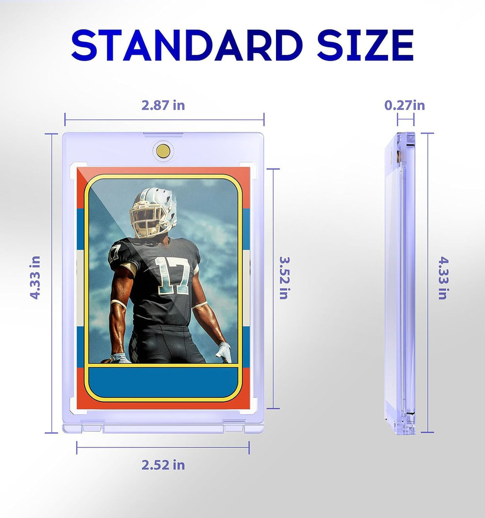 Basthalan size comparison with standard card demonstrating fit