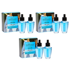 Bath & Body Works front packaging showing six Fresh Linen refills and convenience