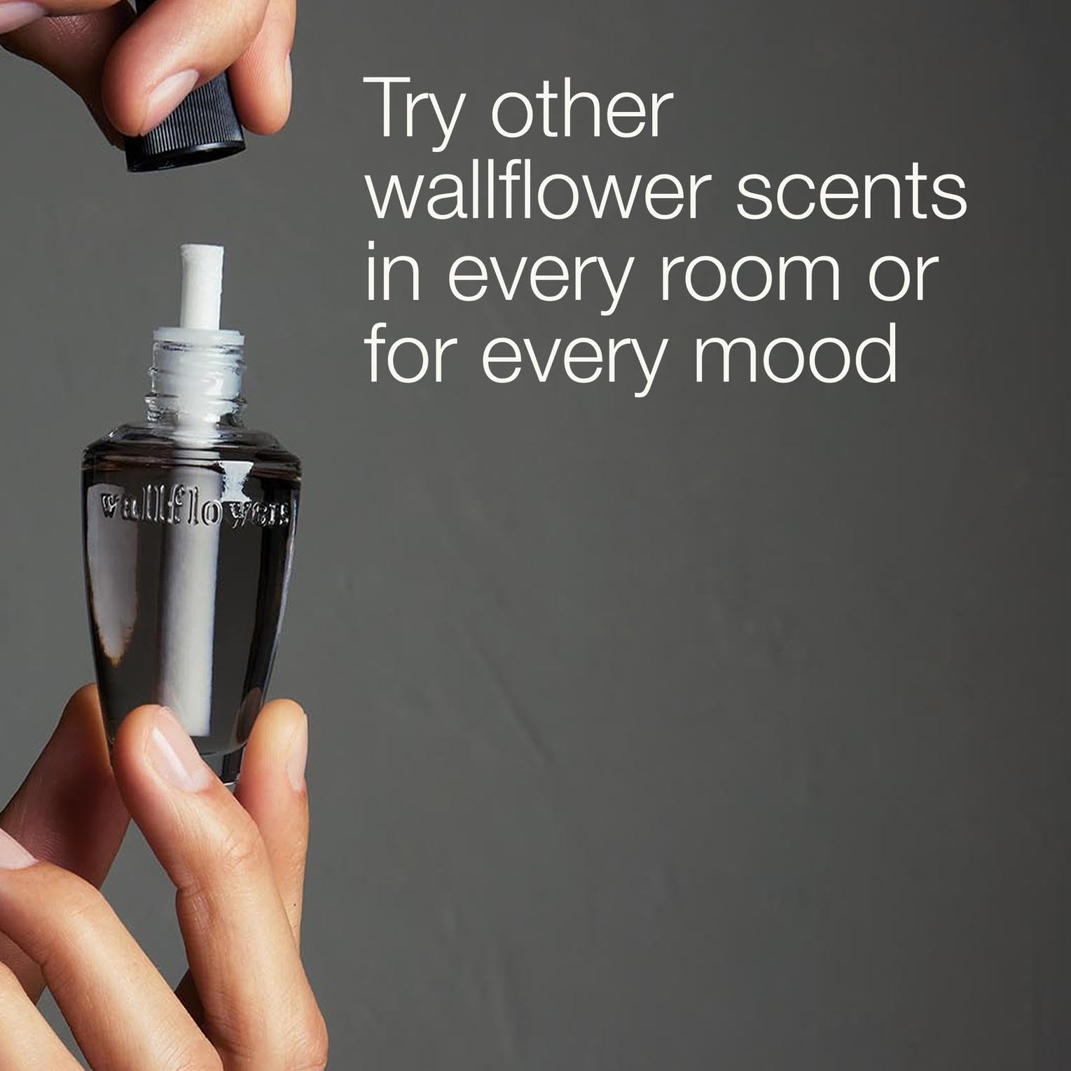 Bath & Body Works refill held in hand for scale showing compact size and easy installation