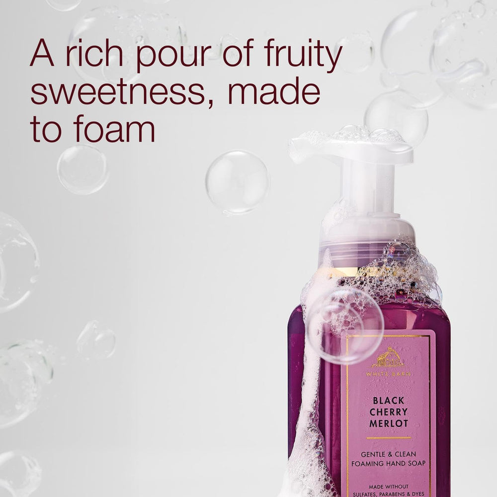 Bath & Body Works pump close-up dispensing easy-foaming soap for quick use