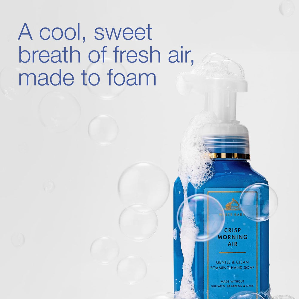 Bath & Body Works pump close-up on Crisp Morning Air showing easy dispensing