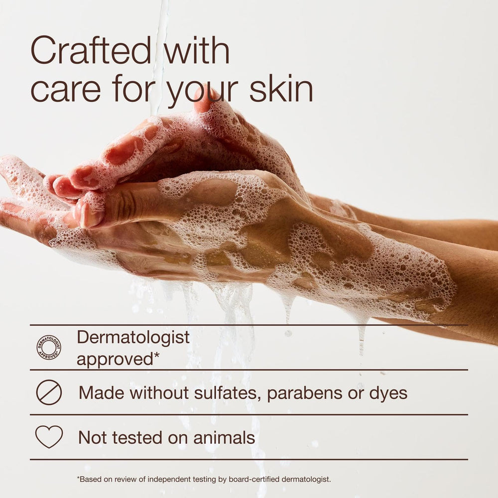Bath & Body Works pump dispensing foam in hand demonstrating gentle lather