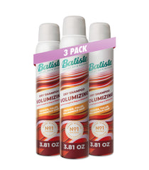 Batiste front packaging showing volumizing spray and three-pack convenience