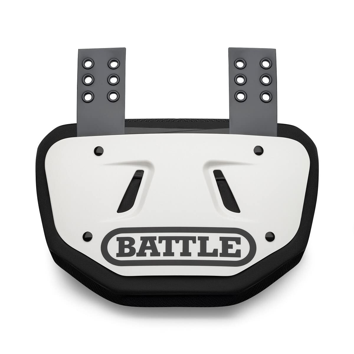 Battle back plate front view showing coverage and protection benefits