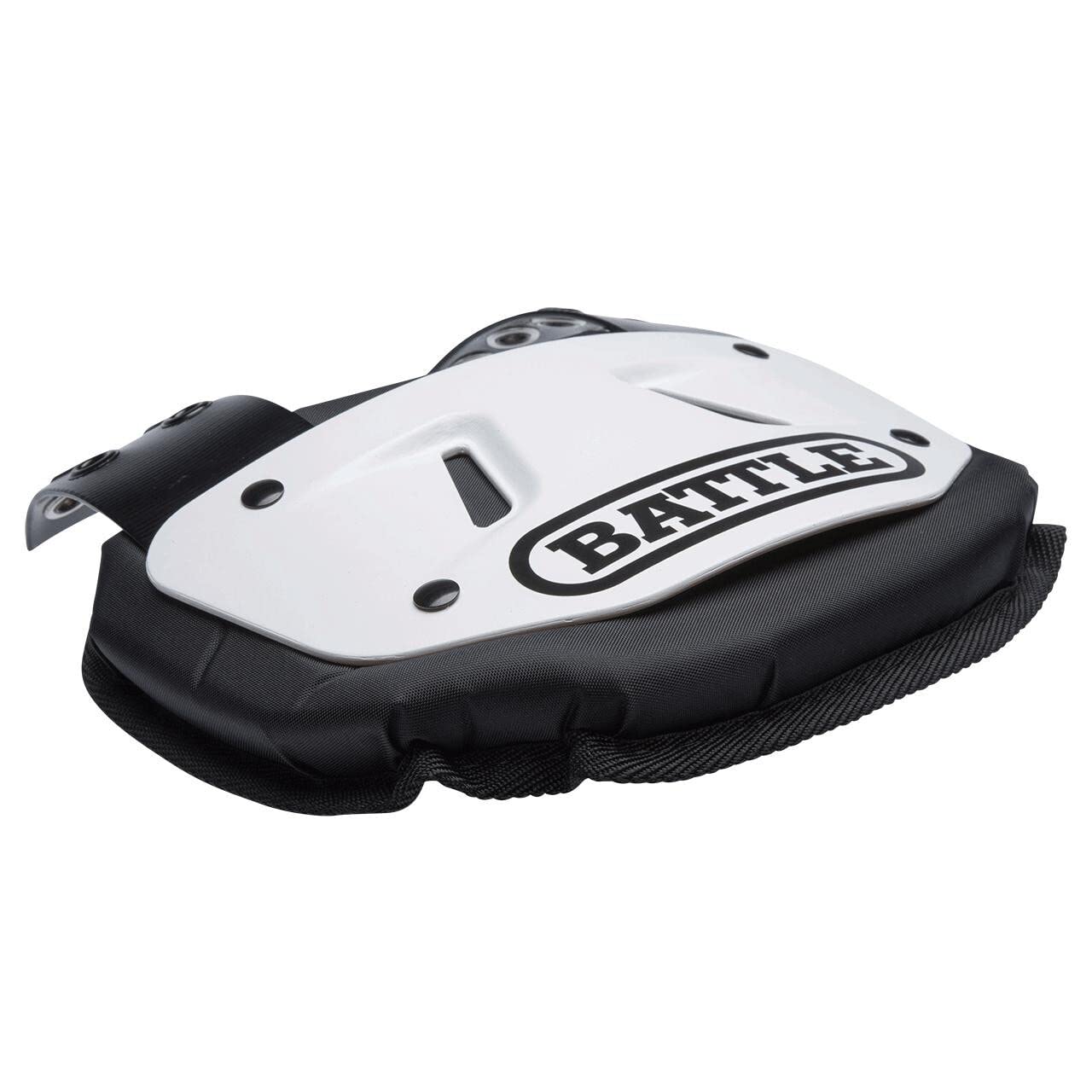Battle back plate side profile curved shape improving energy distribution