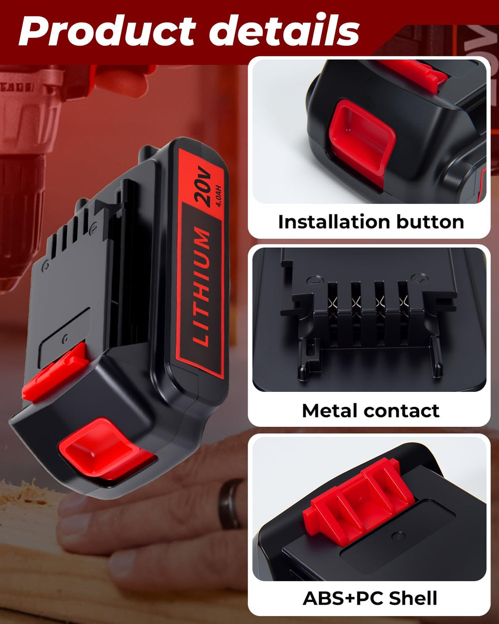 BATWAYPRO battery label and specs visible for model and compatibility