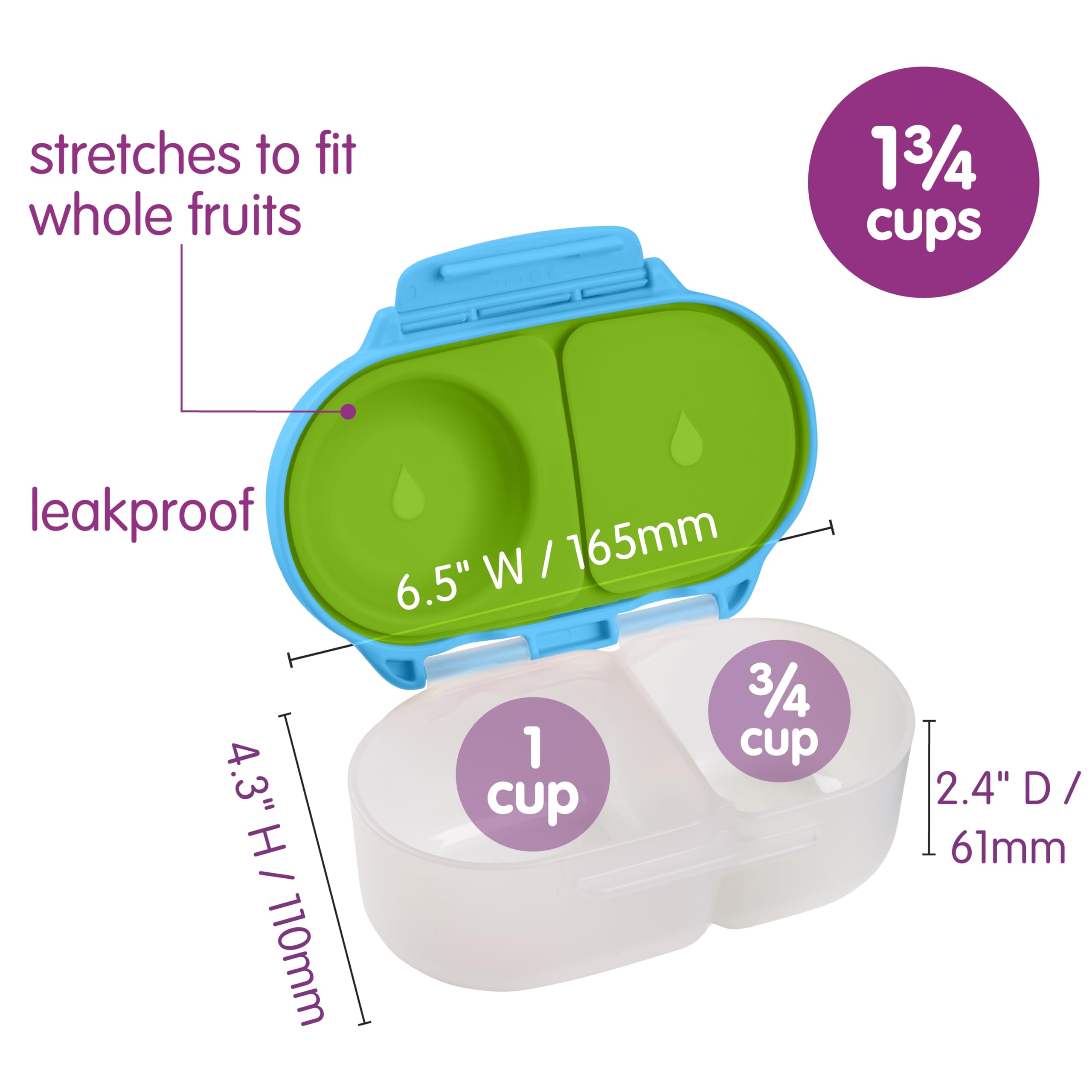 b.box removable silicone seal detail demonstrating leak-resistant edge to protect backpacks