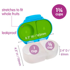 b.box removable silicone seal detail demonstrating leak-resistant edge to protect backpacks