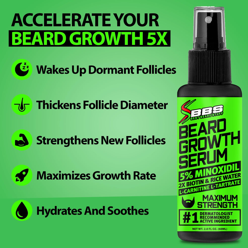BBS BEST BEARD STUFF spray nozzle close-up for precise application