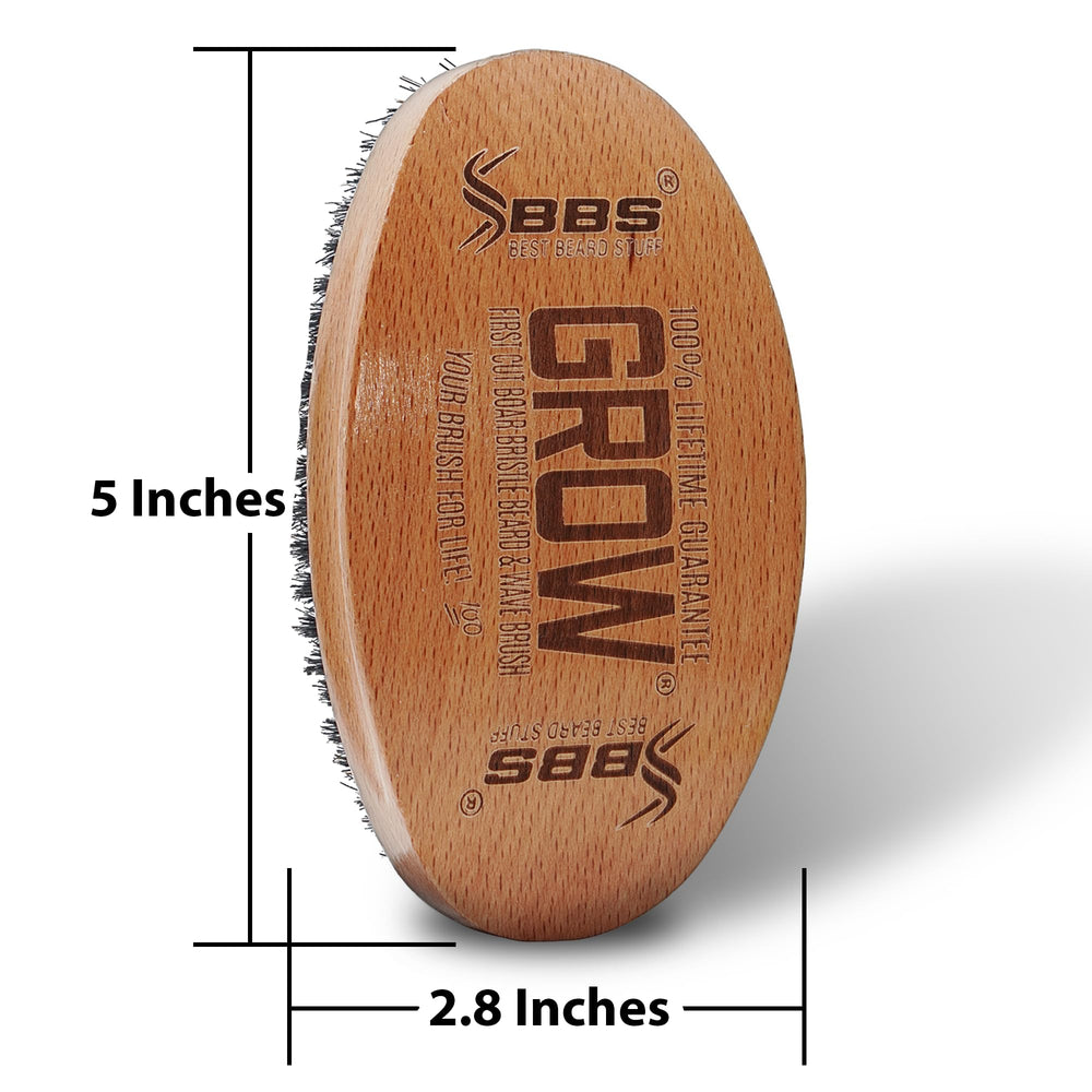 BBS BEST BEARD STUFF wooden handle detail for comfortable grip and control