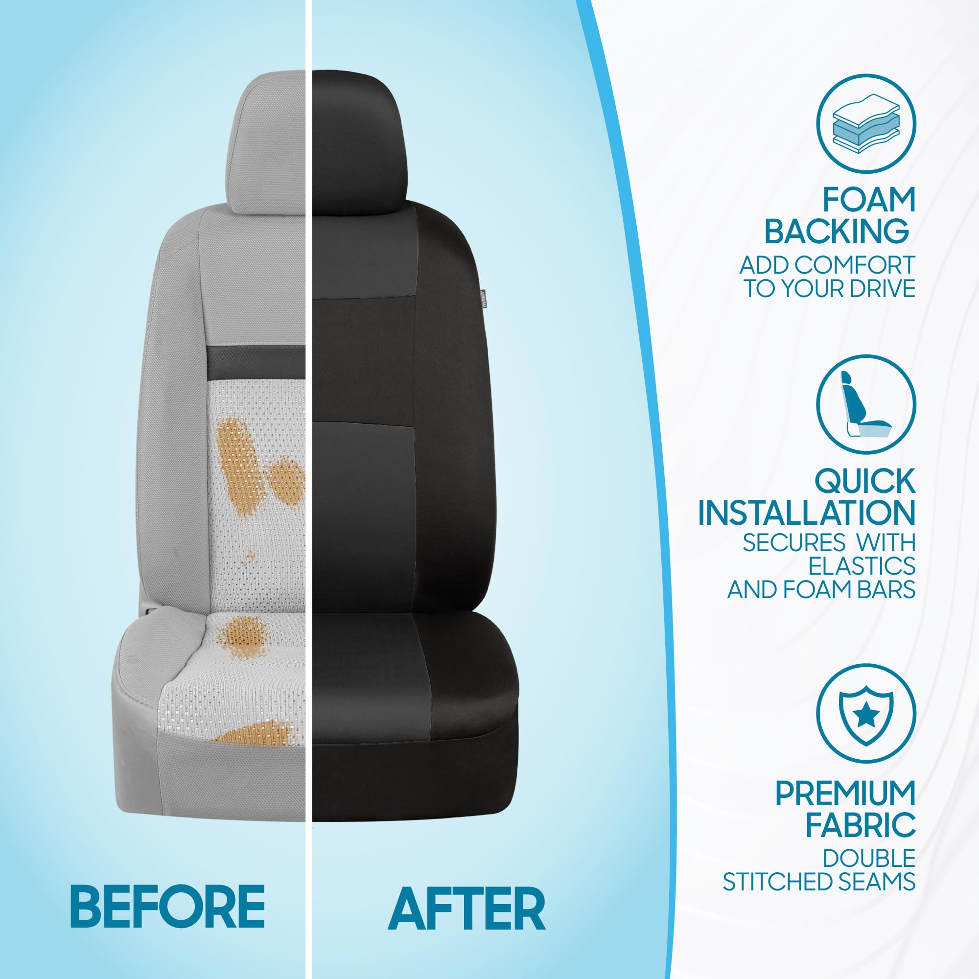 BDK installation straps and hooks pictured for quick, tool-free fit