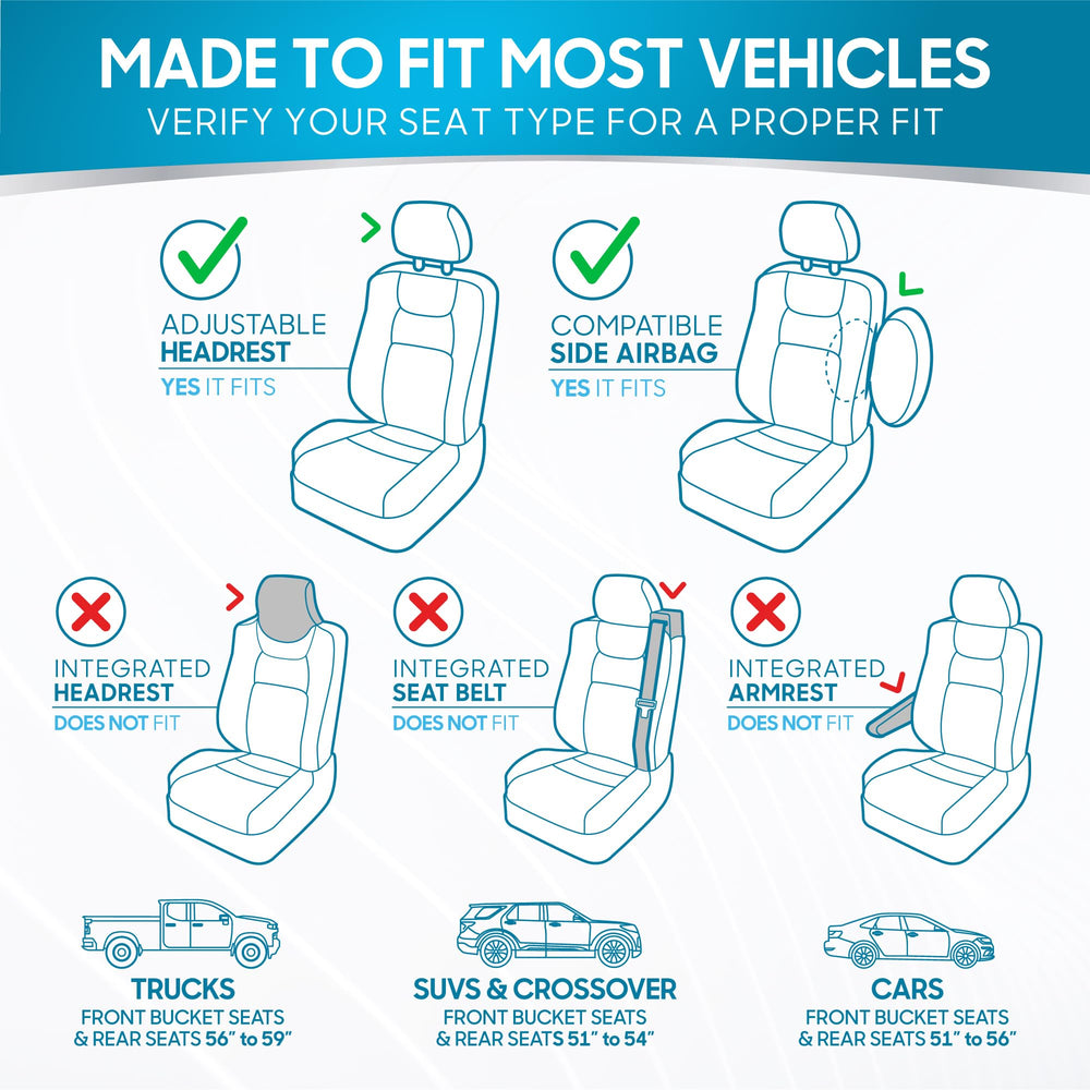 BDK rear split bench cover installed providing full rear-seat protection