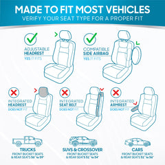 BDK rear split bench cover installed providing full rear-seat protection