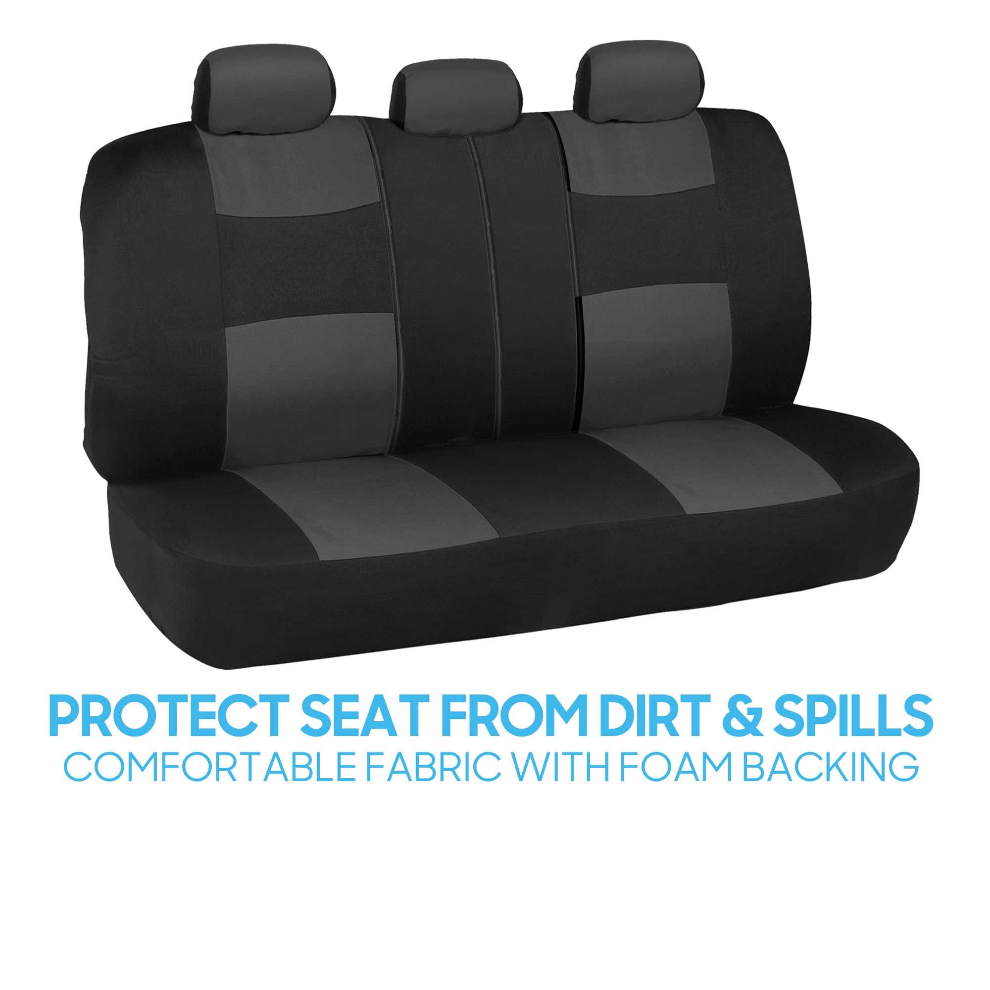 BDK seat cover repelling a spill to show stain resistance benefit