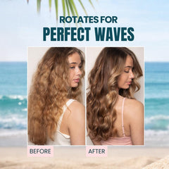 Beachwaver B1 rotation controls detail showing easy one-touch operation