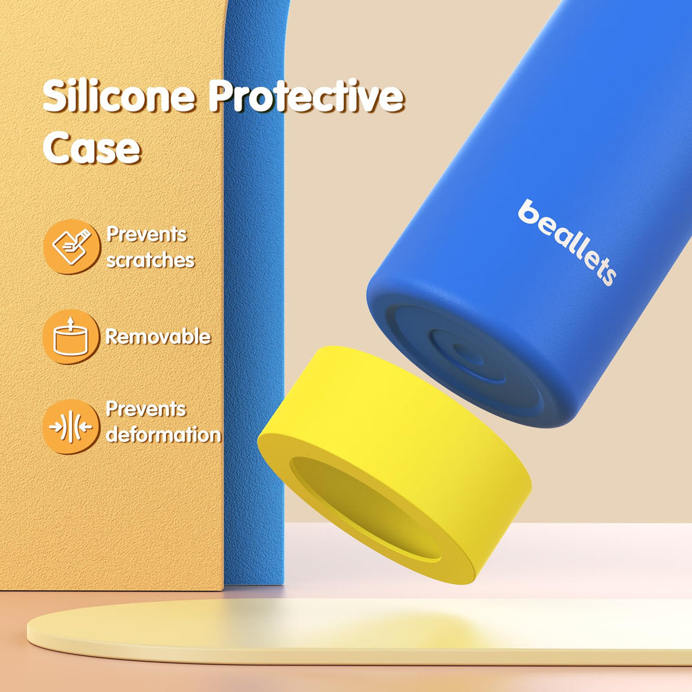 Beallets close-up of snap-shut dust-proof lid illustrating hygiene and spill protection