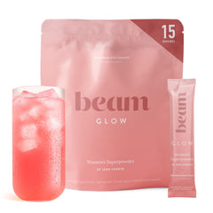 BEAM front packaging showing strawberry kiwi flavor and benefits
