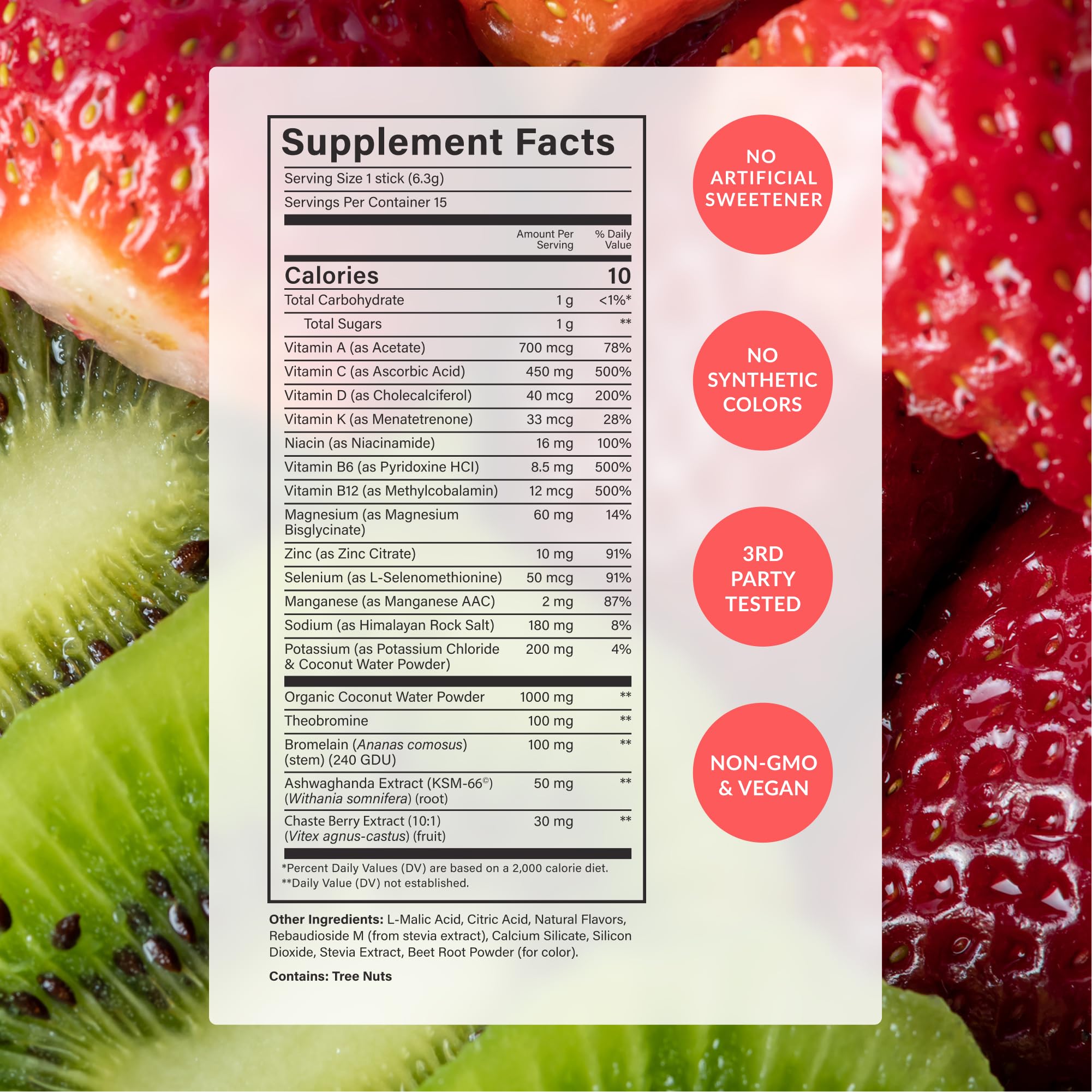BEAM nutrients arranged to show zinc selenium vitamin A benefits