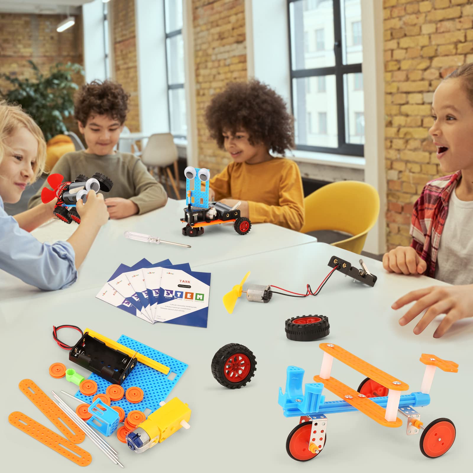BeAndge kit next to a ruler showing component scale and child-friendly size benefit