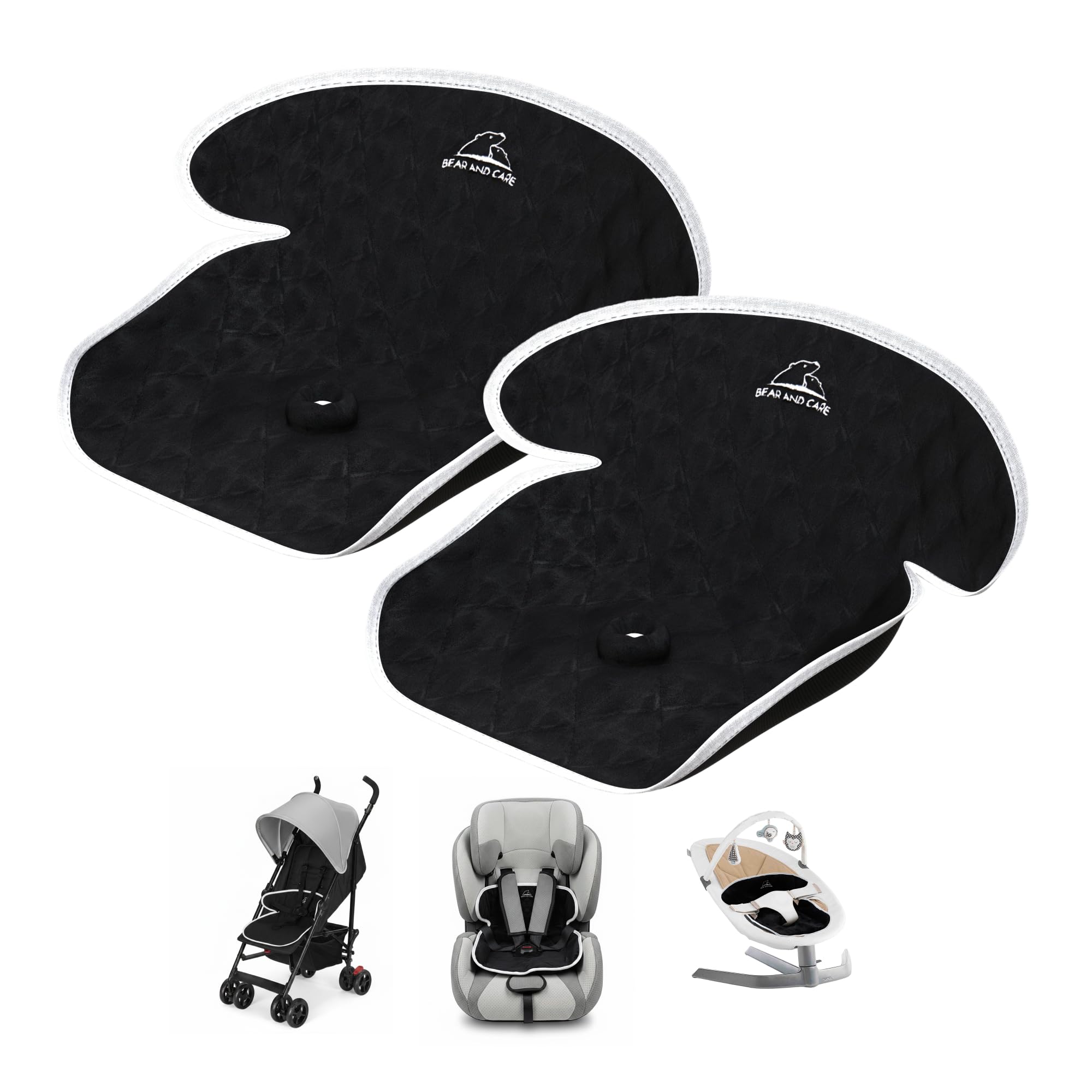 Bear and Care front view of Piddle Pad protecting seat, easy protection