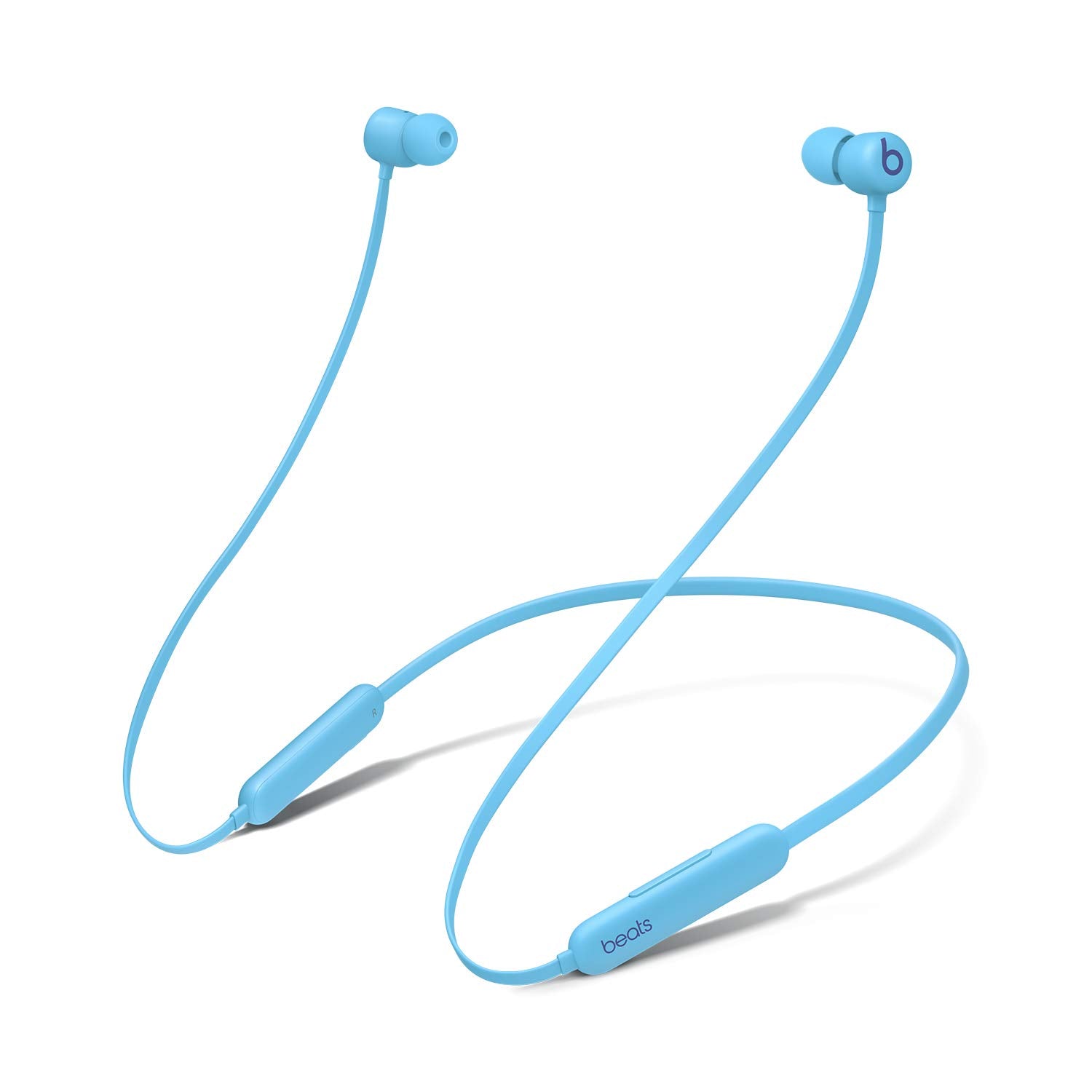 Beats Flex front view Flame Blue showing design and compact benefit