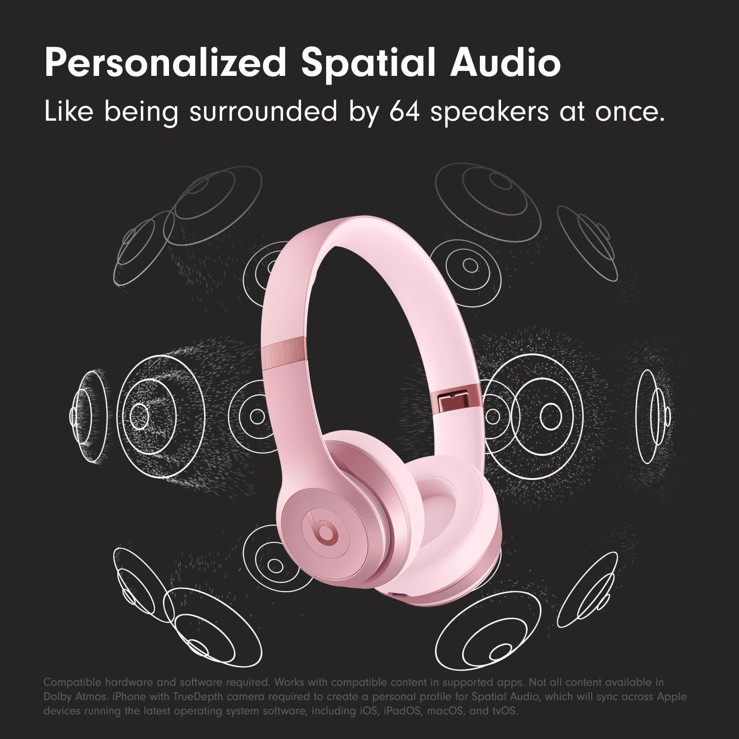 Beats Solo 4 UltraPlush ear cushion closeup showing soft comfort and durability