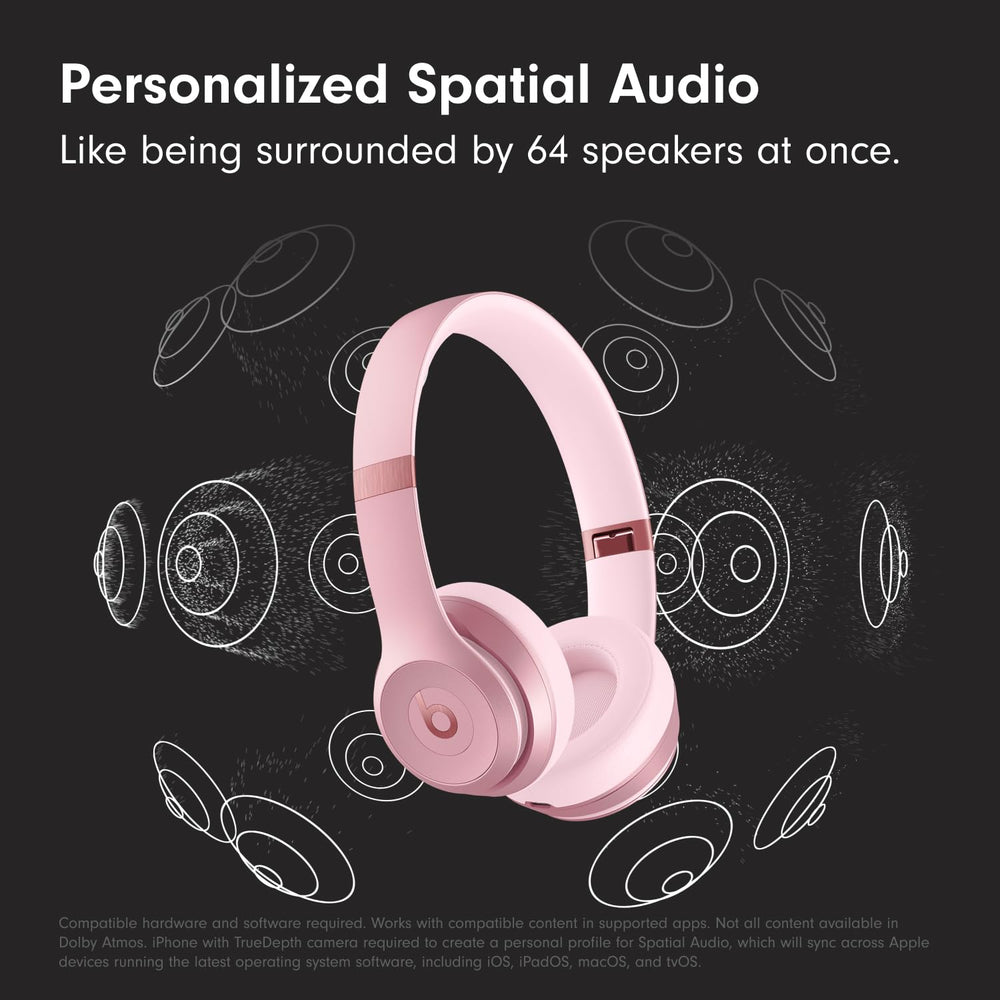 Beats Solo 4 UltraPlush ear cushion closeup showing soft comfort and durability