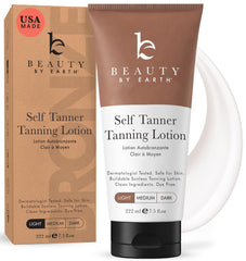 Beauty by Earth front packaging showing bottle and clean ingredients benefit