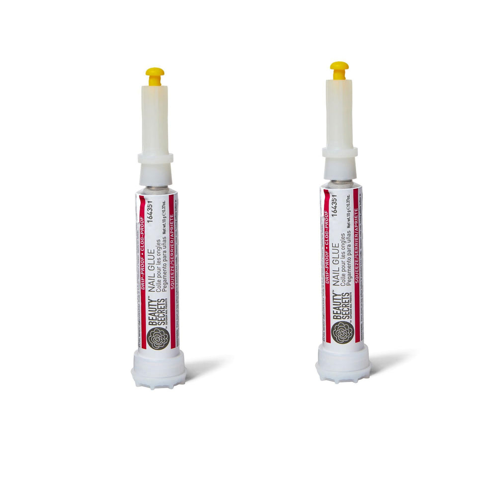 Beauty Secrets front packaging showing two glue tubes and benefits