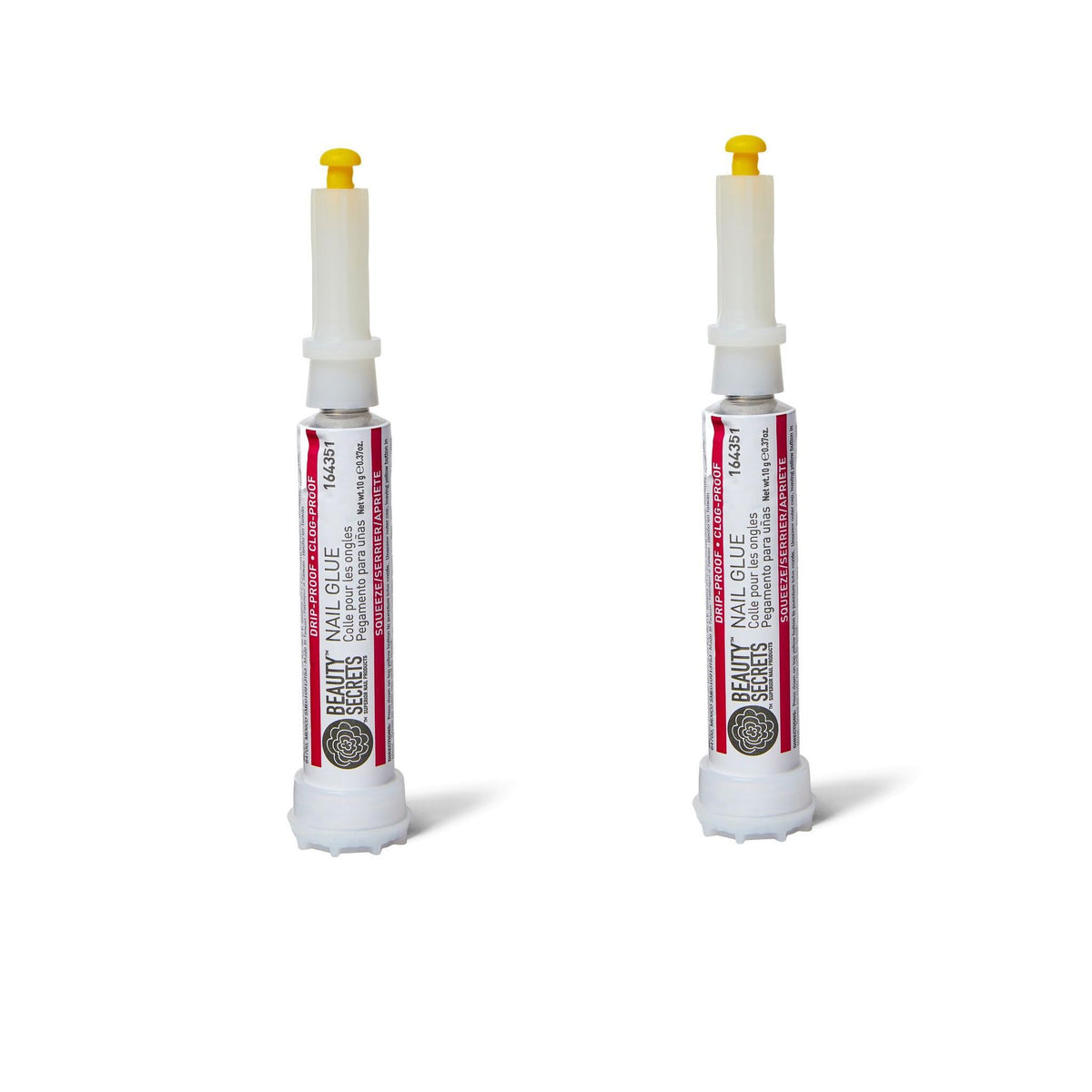 Beauty Secrets front packaging showing two glue tubes and benefits
