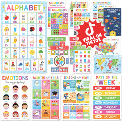 BEAWART front packaging showing set and benefits of durable learning posters
