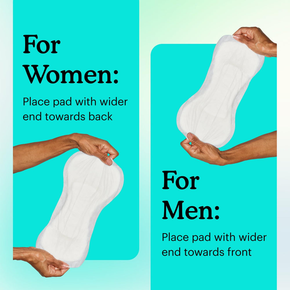 Because bedroom scene with pad in use indicating overnight added absorbency