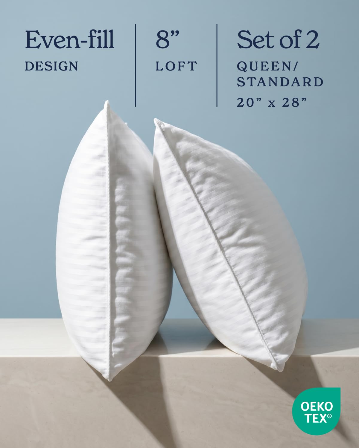 Beckham Hotel Collection pillow in washing machine, easy machine-wash care benefit