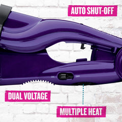 Bed Head Wave Artist handle and controls highlighting multiple heat settings for custom styling