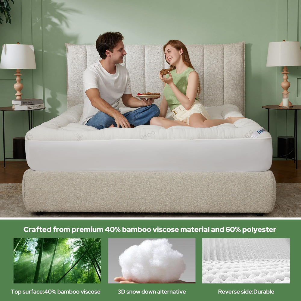 BEDLORE deep elastic pocket detail demonstrating secure fit and anti-slip benefit