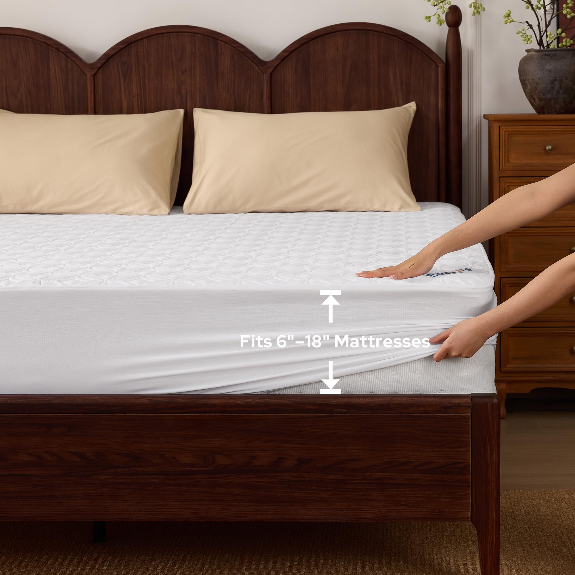 BEDLORE product label and packaging showing care instructions and features