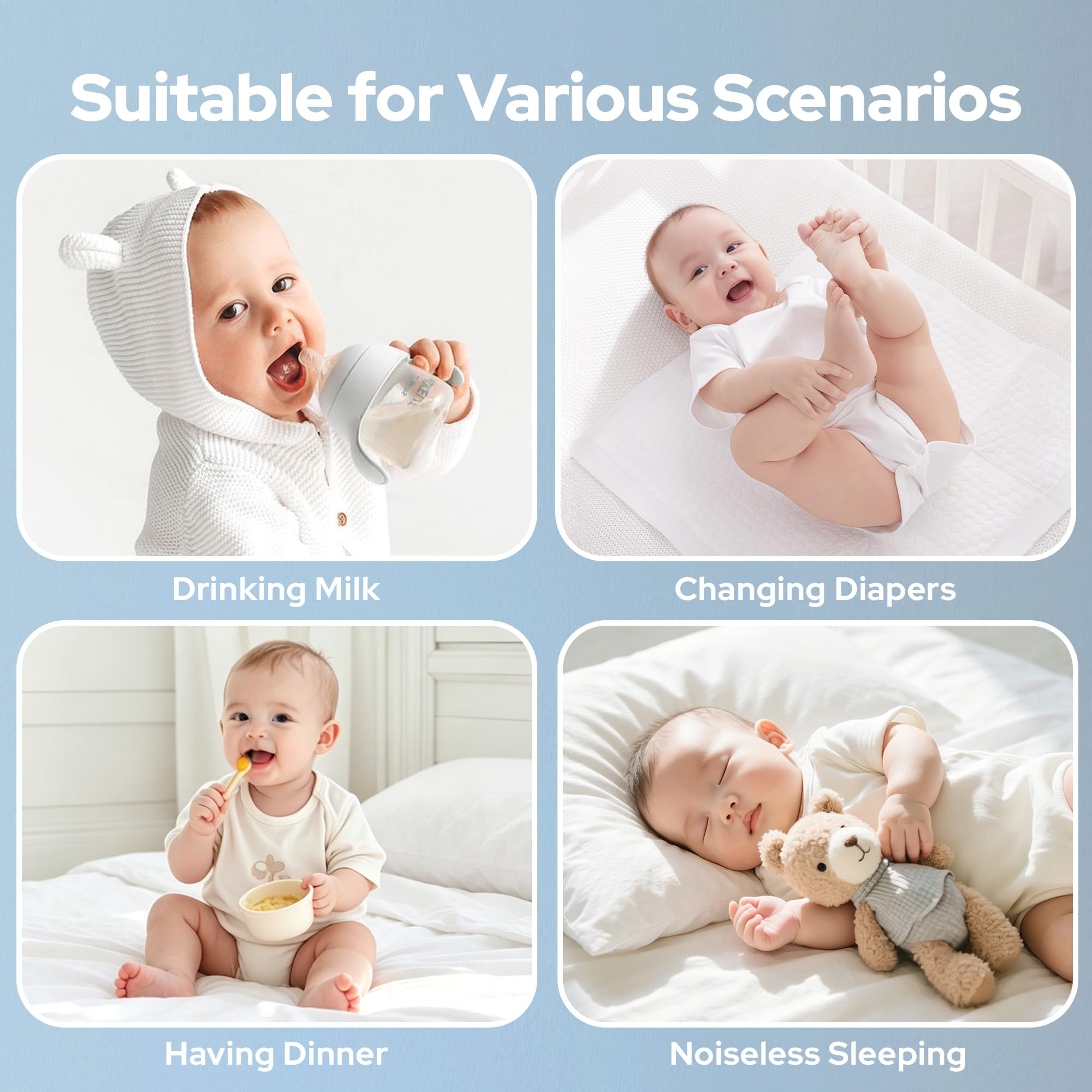 BEDLORE protector in styled nursery showcasing clean mattress protection